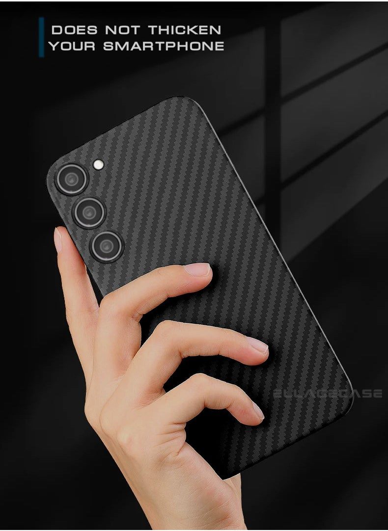 Case for Samsung Galaxy S23, Black Carbon, Solid Camera Protection, Ultra-thin and Lightweight, Plastic-coated Carbon, Compatible with Magsafe and Wireless Charging - pzsku/Z07A6AED66CD73A4BF449Z/45/_/1728885849/9eb4d813-26af-42e7-97fe-1c4e88bc75e3