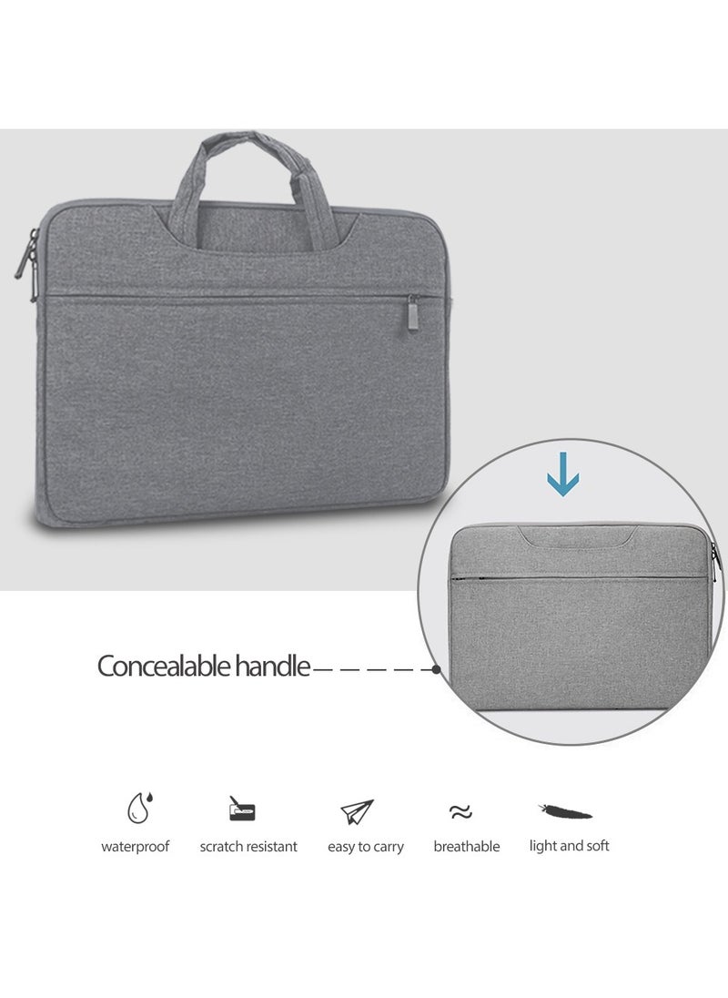 Generic 13.3-Inch Laptop bag Case Briefcase Handlebag for Macbook Dark Grey  - Image 5