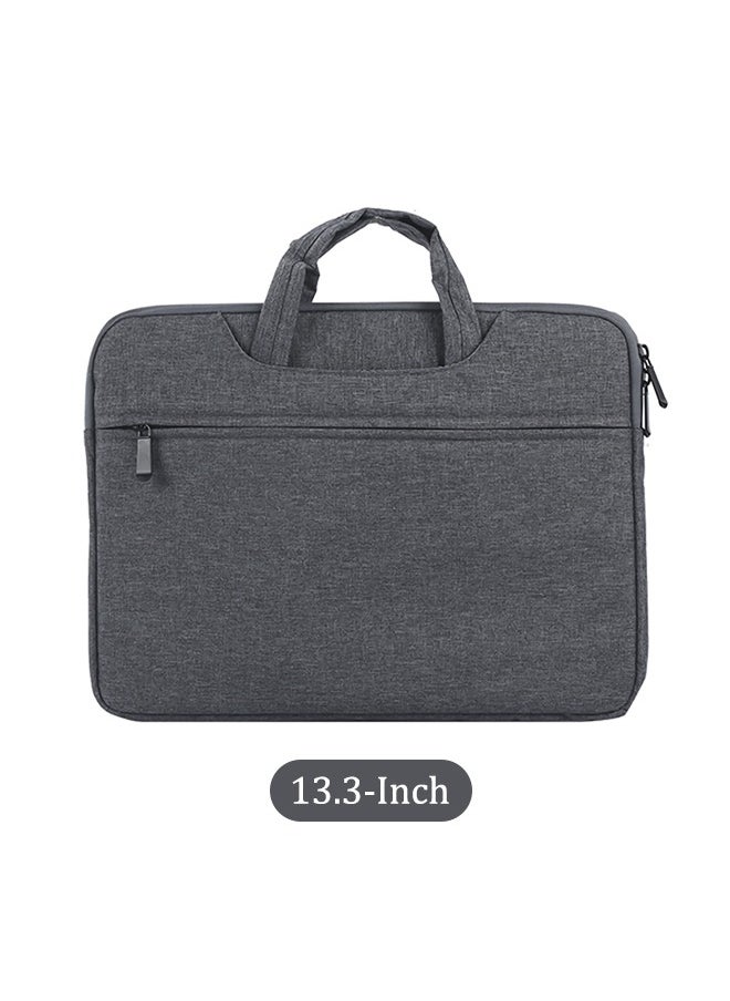 Generic 13.3-Inch Laptop bag Case Briefcase Handlebag for Macbook Dark Grey  - Image 1