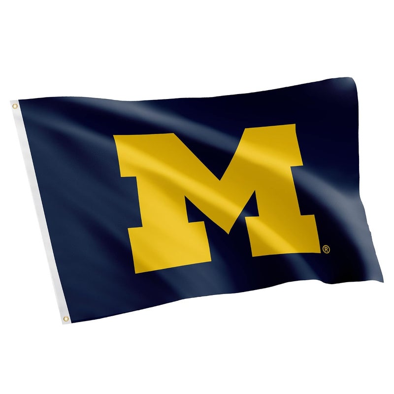 Desert Cactus University of Michigan Flag Wolverines 3x5 Feet Banner - 100% Polyester Indoor/Outdoor - Image 1