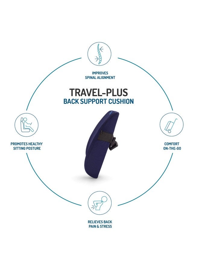 Back Good Travel Plus Orthopedic Backrest for Car Seat with high-Density Moulded Foam Support (Blue) - Image 3