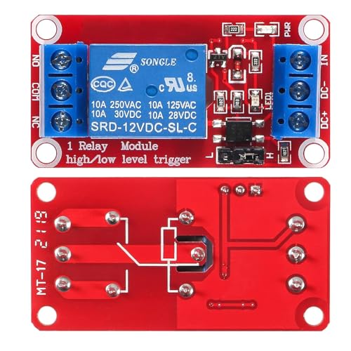Gebildet 4pcs DC 12V 1 Channel Relay Module Board Shield with Optocoupler Isolation Support High or Low Level Compatible Development Board Trigger - Image 2