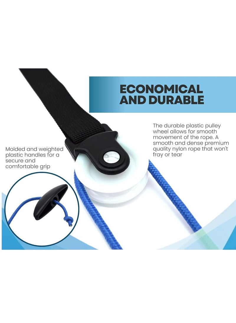 Shoulder Pulley for Physical Therapy with Exercise Guide - Improves Shoulder Strength & Range of Motion - Reduces Pain, Helps in Muscle Recovery