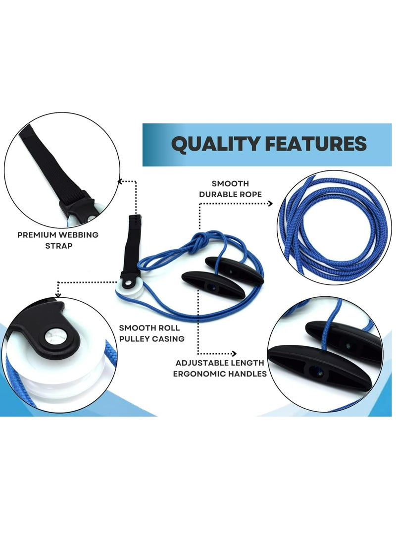 Shoulder Pulley for Physical Therapy with Exercise Guide - Improves Shoulder Strength & Range of Motion - Reduces Pain, Helps in Muscle Recovery