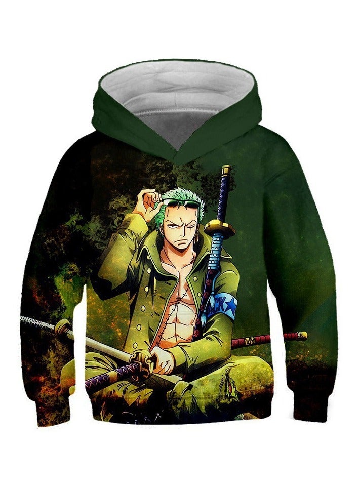 KUYING New One Piece Printed Loose Hooded Sweatshirt  - Image 1