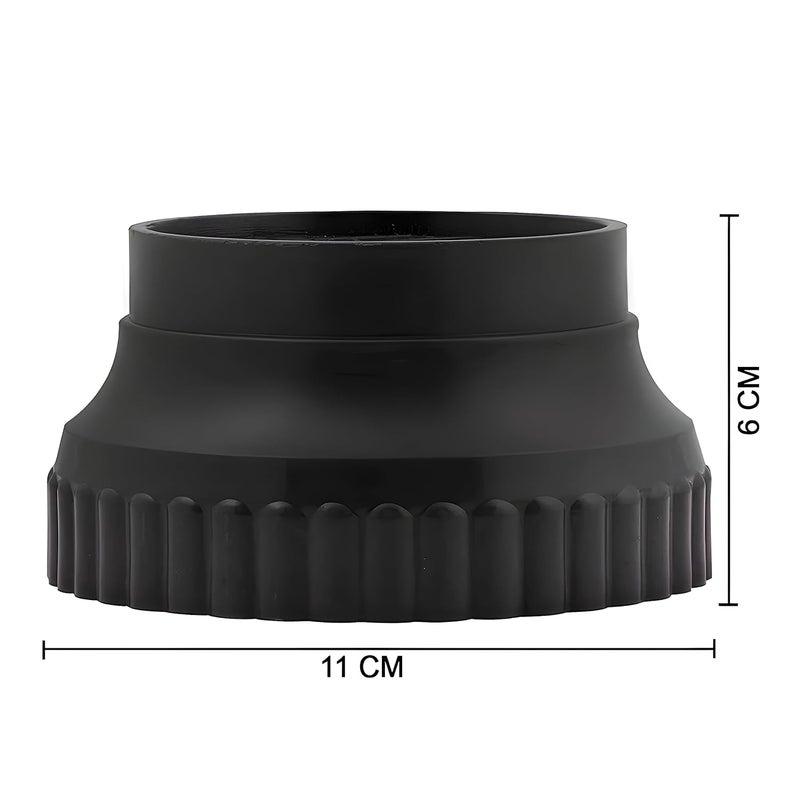 Oblivion Oblivion 4Piece Round Base Stand Set for Refrigerator Washing Machine Appliance Black Adjustable AntiVibration Furniture Pad with Floor Protector Features  - Image 4
