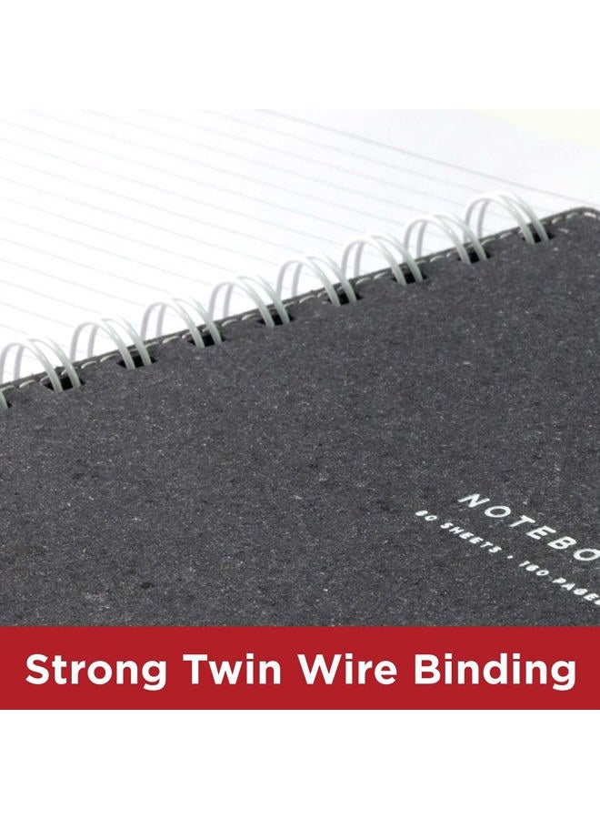 At-A-Glance Collection Gray Twin Wire Notebook - Image 4