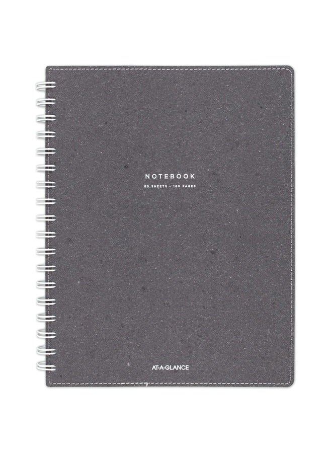 At-A-Glance Collection Gray Twin Wire Notebook - Image 1