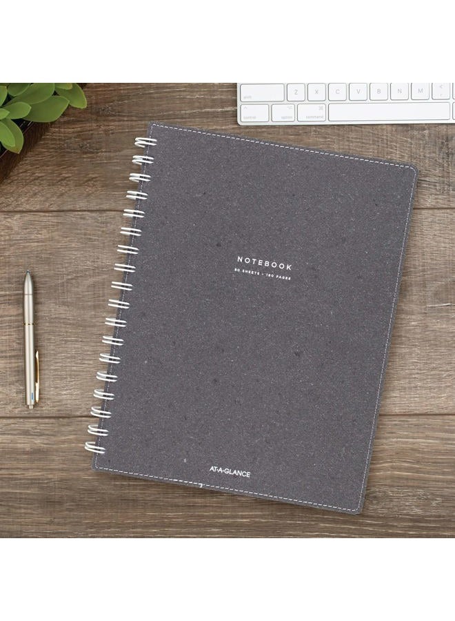 At-A-Glance Collection Gray Twin Wire Notebook - Image 2