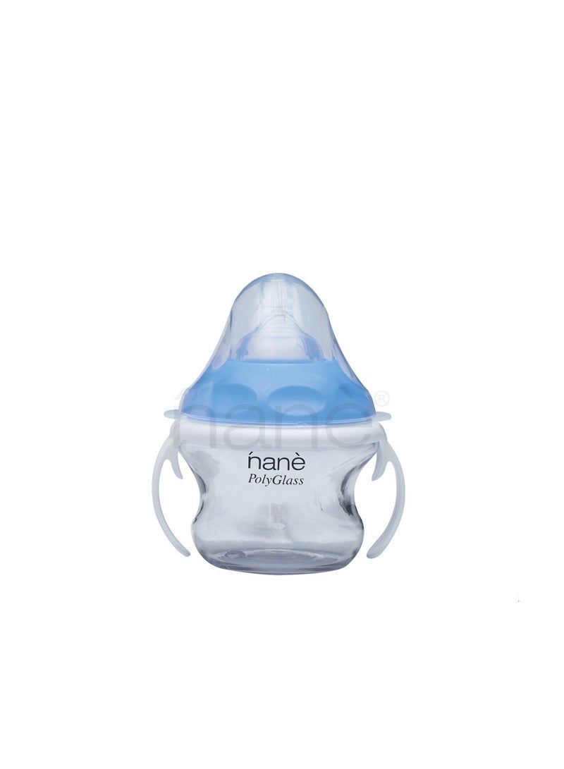 Japlo Nane Japlo Easy Hold Wide Neck Baby Feeding Bottle with Anti Colic BPA Free Silicone Teat 160ml - Blue - Image 1