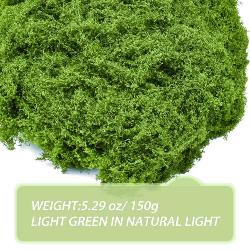 Aifong Fake Green Moss for Crafts 5.3 Oz Decorative Artificial Moss for Crafts Decorative Faux Moss Table Centerpieces Wedding Party Decor Fairy Garden Floral DIY - Image 5