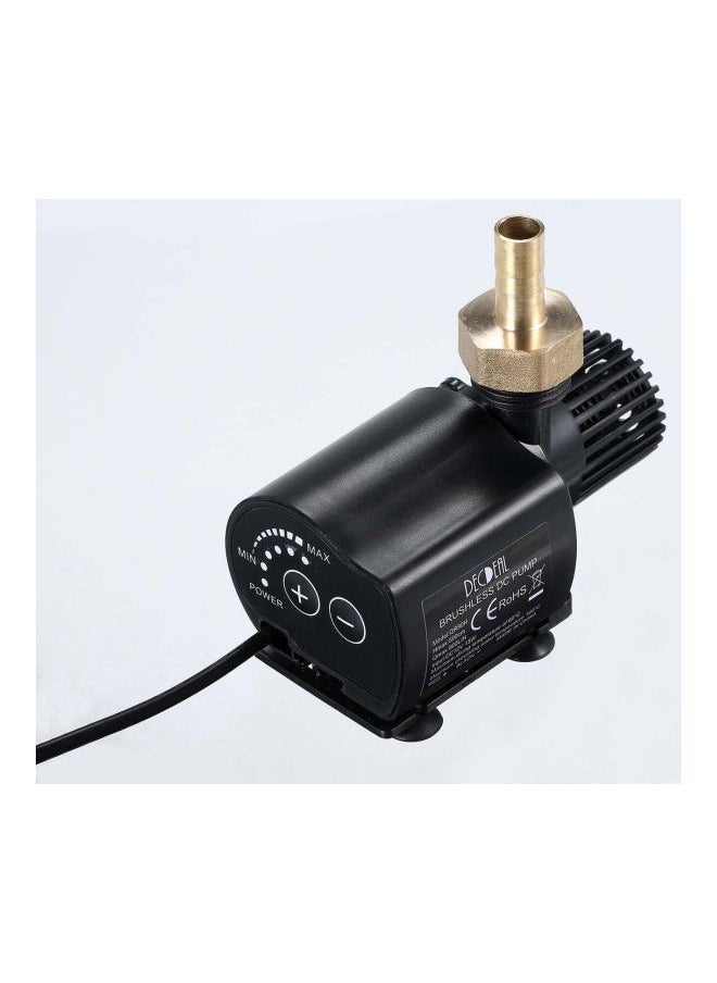 NIBEMINENT Brushless DC Water Pump Black/Gold/Silver 10x5.5x7centimeter  - Image 3