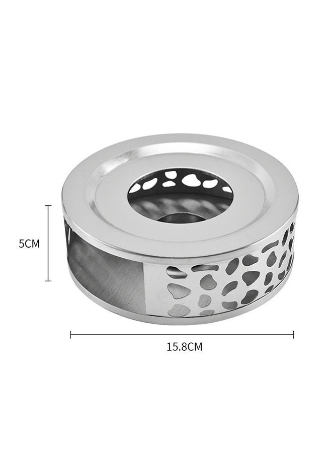 Stainless Steel Teapot Warmer, Metal Teapot Heater with Tealight Holder Base, Coffee Tea Warmer for Glass Teapot Ceramic Teapot and Other Heatproof Dish - Image 2