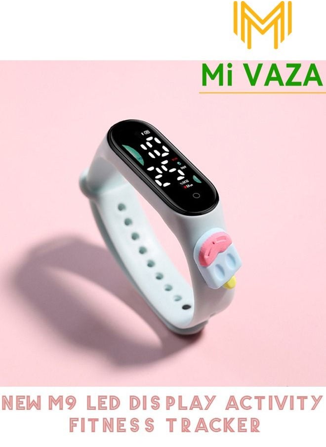 Mi VAZA M9 Cartoon Children's LED Electronic Waterproof Touch Watch - Pretty Cartoon Gifts for Children - Digital Sports Toddler Daily Waterproof LED Design 