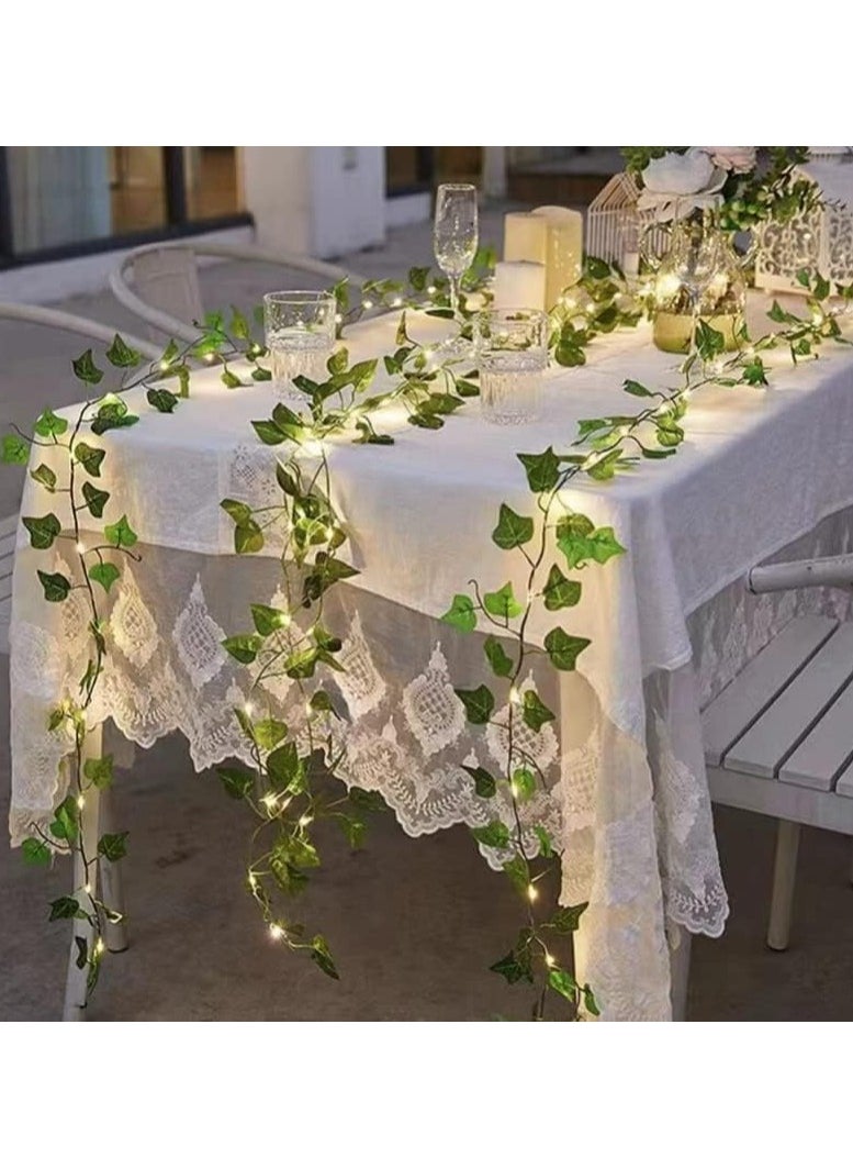 Oasisgalore - 10m LED Ivy String Lights for Home and Wedding Decor (100 LEDs) - Image 1