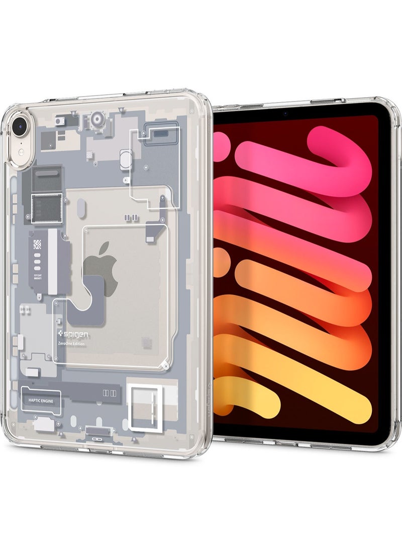 Spigen Ultra Hybrid for iPad Mini 7 Case (2024) / iPad Mini 6 (2021) 8.3 inch - Zero One White - Image 1