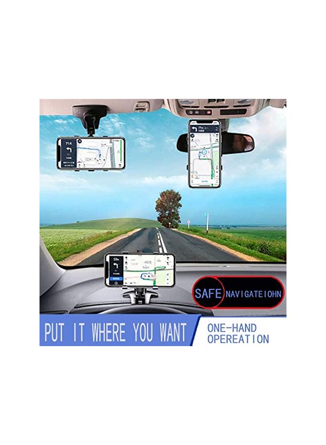 Green Tiger Car Phone Mount 360 Degree Rotation Dashboard Cell Phone Holder for Car Clip Mount Stand Suitable for 4 to 7 inch Smartphones - Image 5