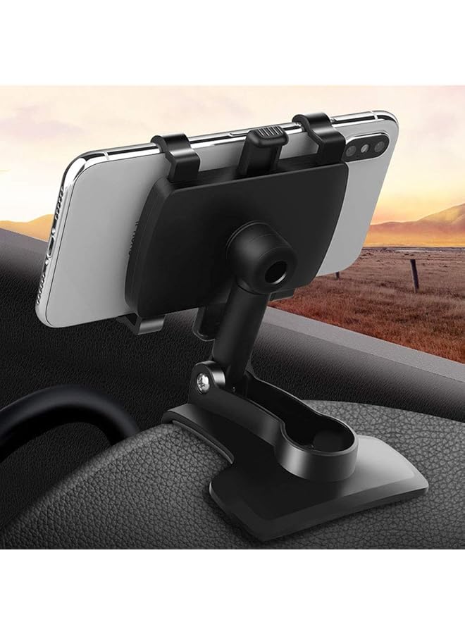 Green Tiger Car Phone Mount 360 Degree Rotation Dashboard Cell Phone Holder for Car Clip Mount Stand Suitable for 4 to 7 inch Smartphones - Image 1