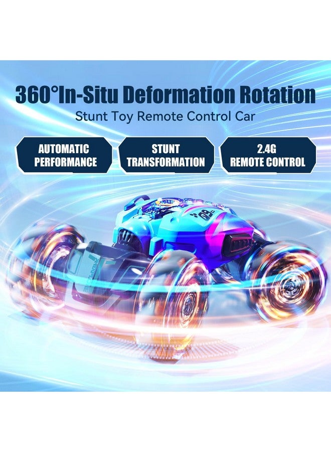 Magicwand R/C Rechargeable 1:12 Scale Off-Road Gesture Controlled Monster Double Sided Spine Design Transformation All Terrain Monster Drifting Vehicle for Kids【Blue】…… - Image 5