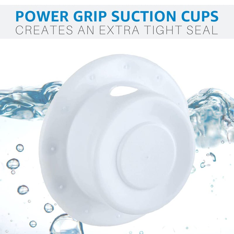 SlipX Solutions Bottomless Bath | Overflow Drain Cover for Tub | Great Gifts for Mom, Spa & Bath Accessories | Drain Block, Water Stopper Plug | Bath Essentials for Women | 4" Diameter, White - Image 2