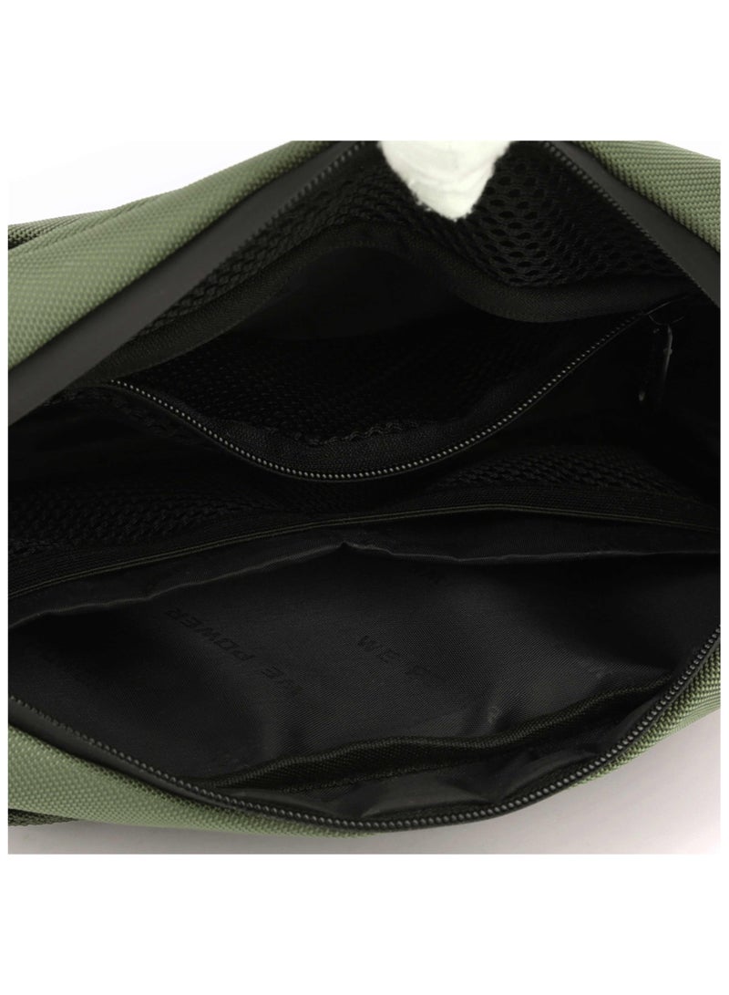 Hike 11-inch Waist Bag Anti-Theft Water Resistant Shock Proof Business Leisure Crossbody Chest Bag for Men and Women, HK2121-Green - Image 4