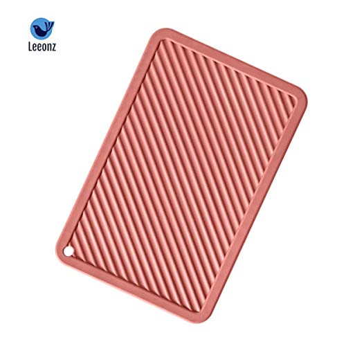 Leeonz Silicone Large Square Waterproof Table Mats Trivets for Hot Pots Holder for Kitchen , Random Colour - Set of 3 Pcs - Image 3