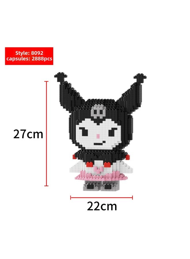Yangpin Large Compatible Lego Series Small Particle Building Blocks Adult High Difficulty Puzzle Assembled Toys Wholesale-Color:92 Powder Skirt Cool Lomi  - Image 1