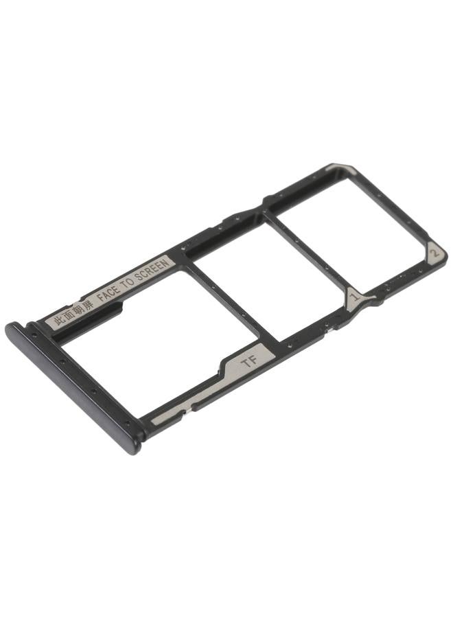 erorex SIM Card Tray + SIM Card Tray + Micro SD Card Tray For Xiaomi Redmi 10C/Redmi 10 India/Poco C40(Black) - Image 2