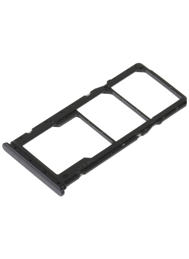 erorex SIM Card Tray + SIM Card Tray + Micro SD Card Tray For Xiaomi Redmi 10C/Redmi 10 India/Poco C40(Black) - Image 3