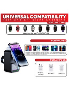 Choosey Choosey 4 in 1 Wireless Charger with Bluetooth Speaker Charging Station, Phone Charger Stand, Wireless Charging Station for iPhone, Samsung, Pixel & More, Apple Watches & AirPods  - Image 3