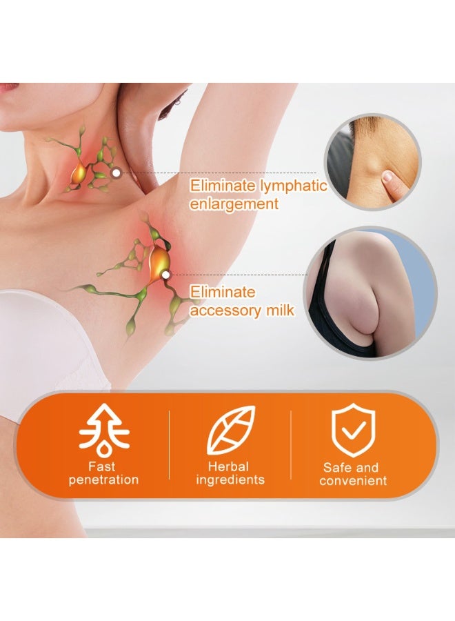 سوميفون مرهم العناية بالعقد الليمفاوية ، كريم تدليك الصرف الليمفاوي لإزالة السموم تخفيف الألم للرقبة وراء الجلد تحت الأذن 10g - Image 4