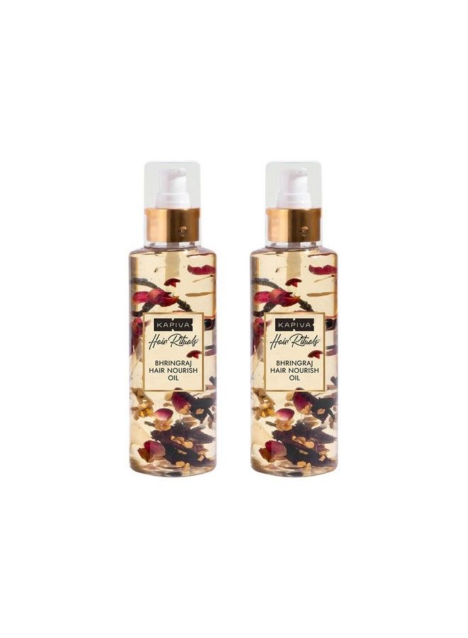 Kapiva Bhringraj Hair Nourishing Oil (200 Ml) 100% Ayurvedic ; Voluminous Hair Within 90 Days ; Provides Hair Nourishment Pack Of 2 - Image 1