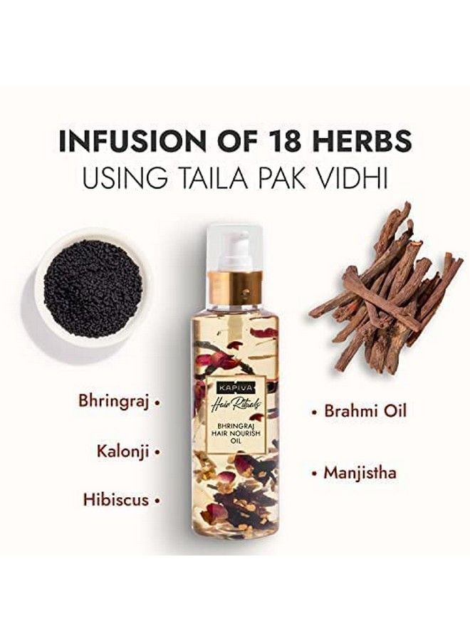 Kapiva Bhringraj Hair Nourishing Oil (200 Ml) 100% Ayurvedic ; Voluminous Hair Within 90 Days ; Provides Hair Nourishment Pack Of 2 - Image 5