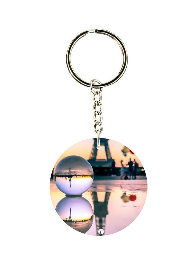 RKN Eiffel Tower Printed Pocket Keychain