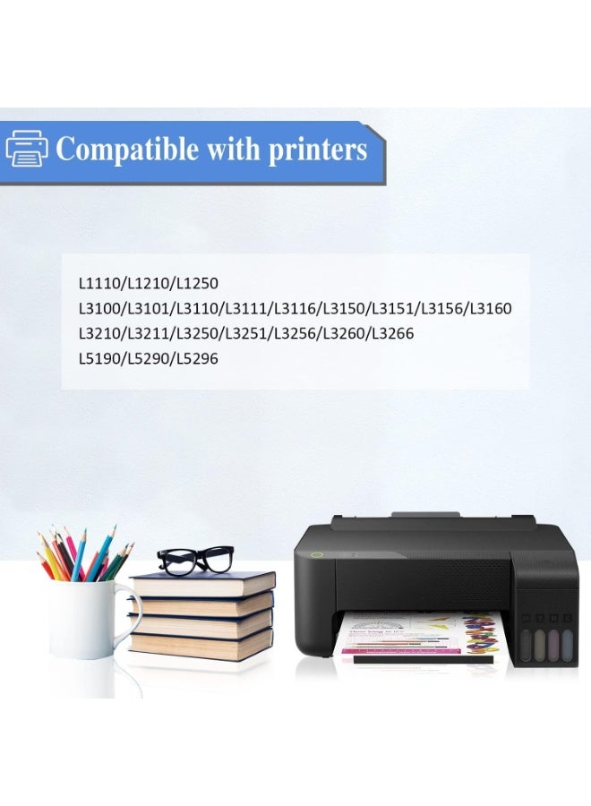 SYXUMLKLS حبر طابعة 103 لـ EPSON مجموعة كومبو 4 عبوات: أسود، سماوي، أرجواني، أصفر - Image 3