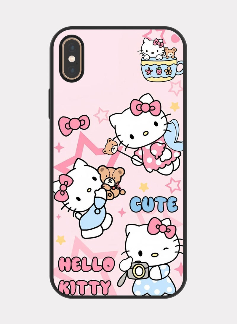 بكسلات كفر ايفون اكس ماكس هلو كيتي وردي - Image 1