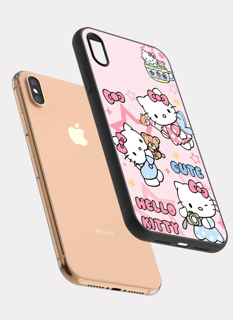 بكسلات كفر ايفون اكس ماكس هلو كيتي وردي - Image 2