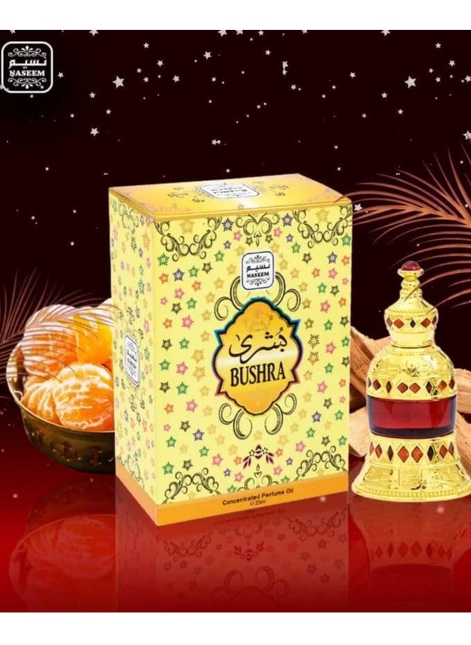 Naseem Bushra Perfume Oil for Women 25ml - Long-Lasting Alcohol-Free Fragrance, Fresh Fruity & Sandalwood Scent, Premium Non-Alcoholic Concentrated Perfume Oil  - Image 2