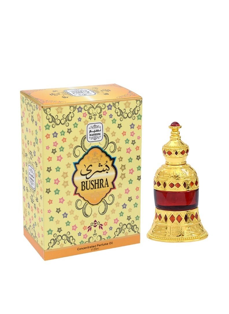 Naseem Bushra Perfume Oil for Women 25ml - Long-Lasting Alcohol-Free Fragrance, Fresh Fruity & Sandalwood Scent, Premium Non-Alcoholic Concentrated Perfume Oil  - Image 1
