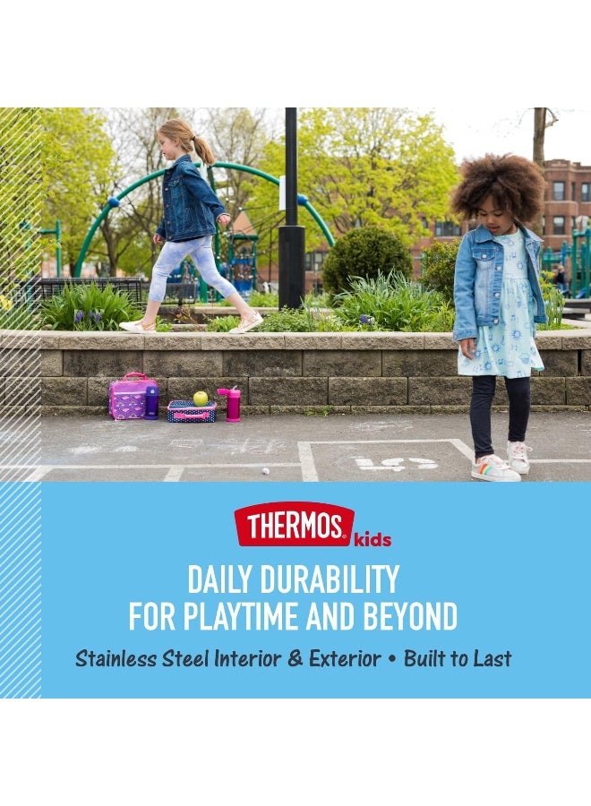 THERMOS FUNTAINER Stainless Steel Kids Blue Bottle 355ML - Image 4