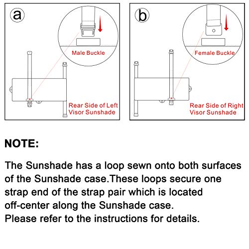 TFY Car Visor Sunshade Extender TFY Anti-Glare Sun Visor Extender Window Sunshade and UV Rays Blocker, 1 Piece (Black) - Image 4