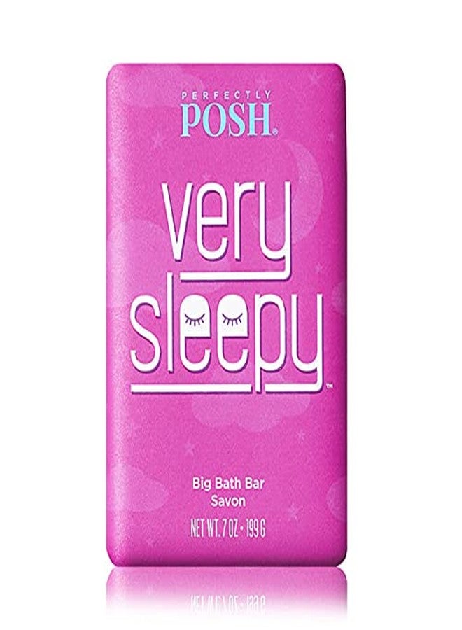 Perfectly Posh - Very Serene Big Bath Soap Bar - Soothing and Moisturizing Soap with Lavender & Shea Butter - for Rejuvenating Bath Time - 7oz