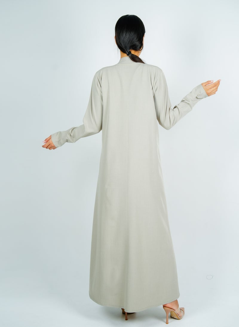 Rosette Abaya Stylish abaya with  button style - Image 3