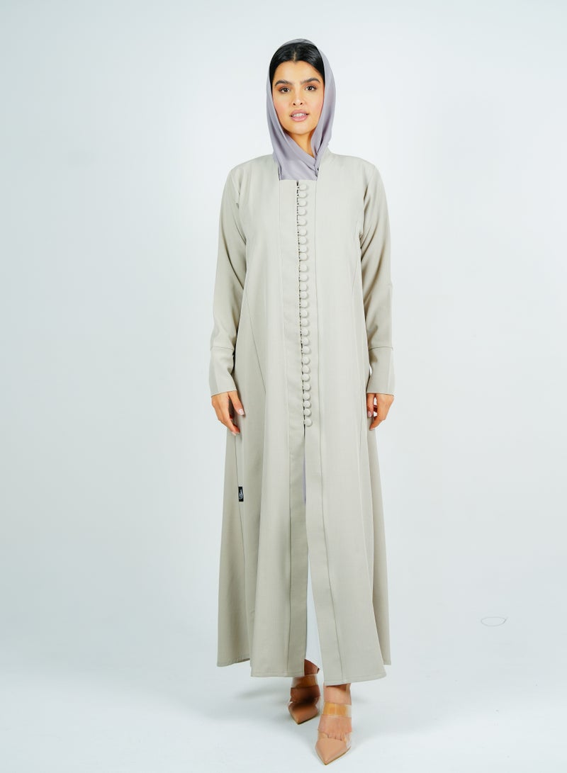 Rosette Abaya Stylish abaya with  button style - Image 5