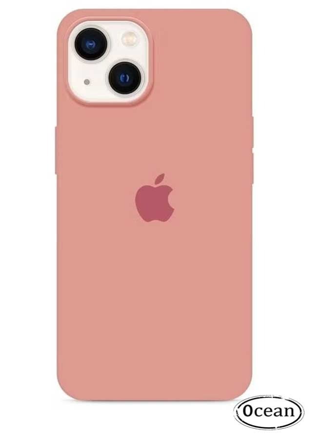 Ocean iPhone 15 Mobile Case Cover, Soft Liquid Silicone Protection Anti-Scratch Shockproof Accessories Slim Protective Back Cover with Microfiber Lining, for iPhone 15 Case, Baby Pink - Image 1
