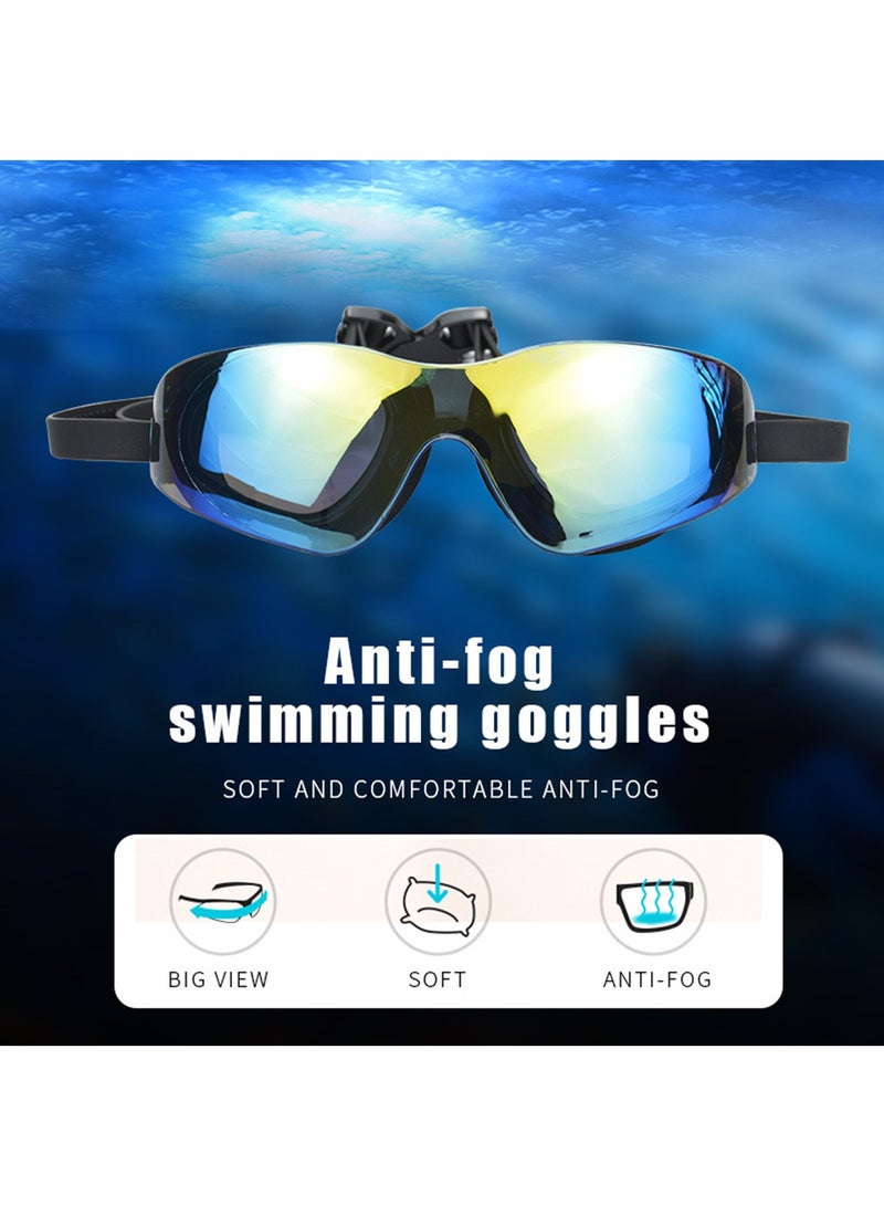 Aurafly 5-in-1 Anti-Fog Swimming Goggles - Goggle Set with Swimming Cap, Earplugs, Nose Clip,Portable Swimming Goggle Case and Leak-Proof Goggles - Waterproof Swimming Goggles that Can Effectively Block Ultraviolet Rays,Clear Vision,180° Panoramic - Suitable for Men Women Teenagers - Image 4