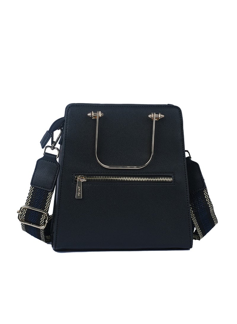 AMICA Aurelia Women's Shoulder Crossbody Handbag with Embellished Handles - Image 2