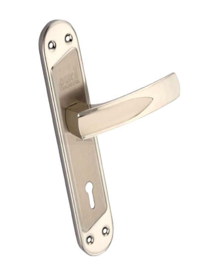 DUKElocks Duke Mortice Door Lock Set 1001 SS KY for Main Door, Kitchen, Bedroom, Office, Hotel Brass Lock Body with 3 Keys Stainless Steel Colour 190 MM (8 INCH) - Image 4