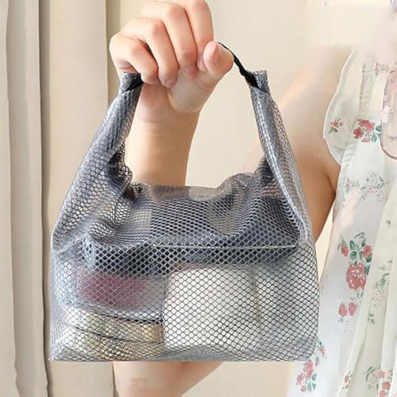 Wash Bag - Lightweight Portable Toiletry Pouch with Zipper Closure, Secure Storage for Shampoo, Soap, and Razors, Suitable for Short Trips, Weekend Getaways, and Everyday Bathroom Organization - Image 4
