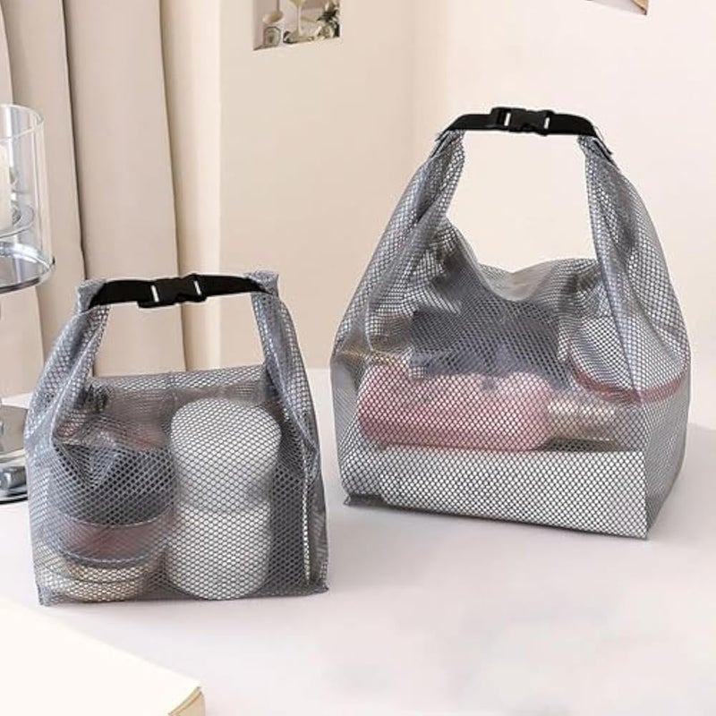 Wash Bag - Lightweight Portable Toiletry Pouch with Zipper Closure, Secure Storage for Shampoo, Soap, and Razors, Suitable for Short Trips, Weekend Getaways, and Everyday Bathroom Organization - Image 2